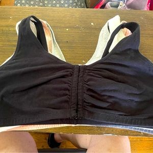 Jersey front closure bras x6